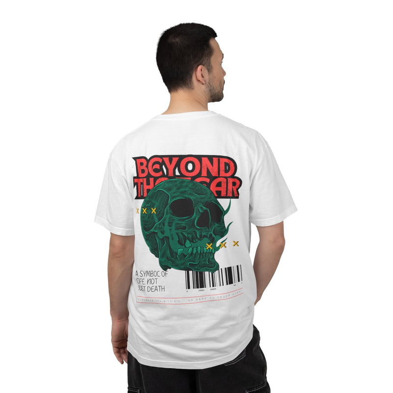 Beyond Fear Skull Graphic Oversized T-Shirt | 240 GSM Heavyweight Cotton